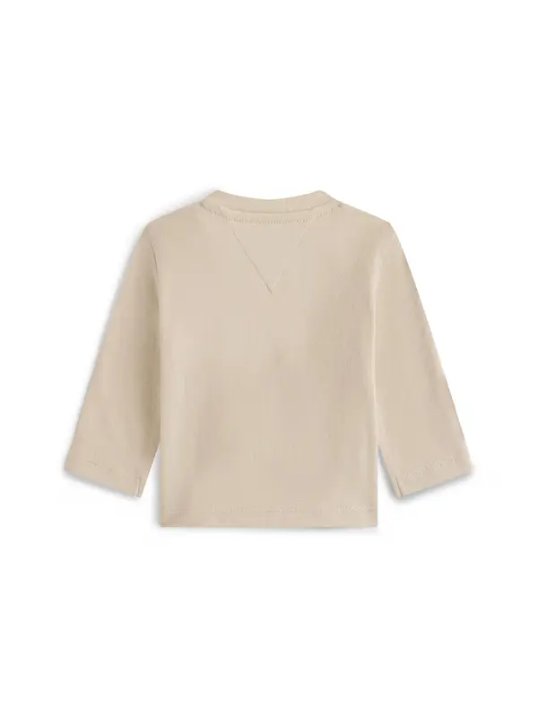 Textured Logo Long Sleeve T-Shirt 1 Image