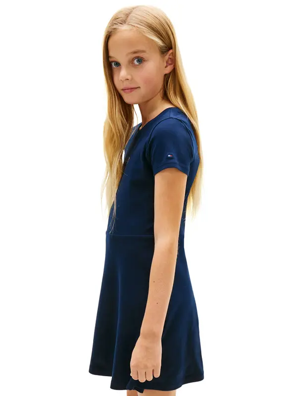 Essential Logo Slim Skater Dress 2 Image