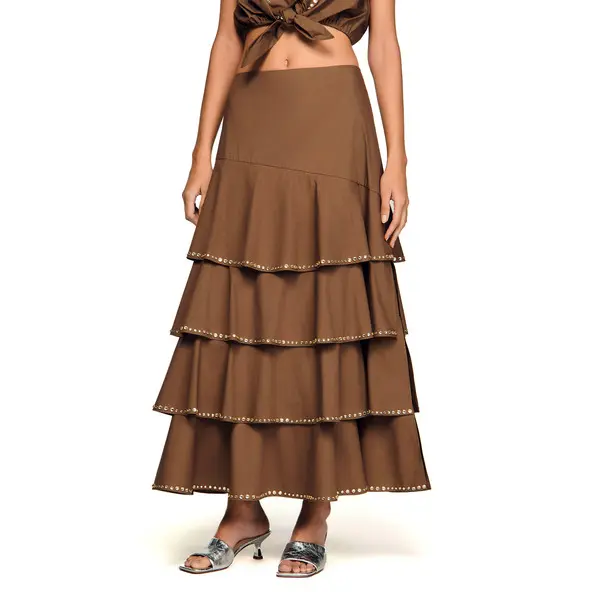 Long Ruffled Rhinestone Skirt 2 Image