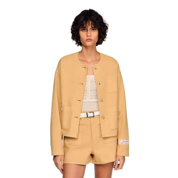 Straight Cut Denim Jacket 3 Image