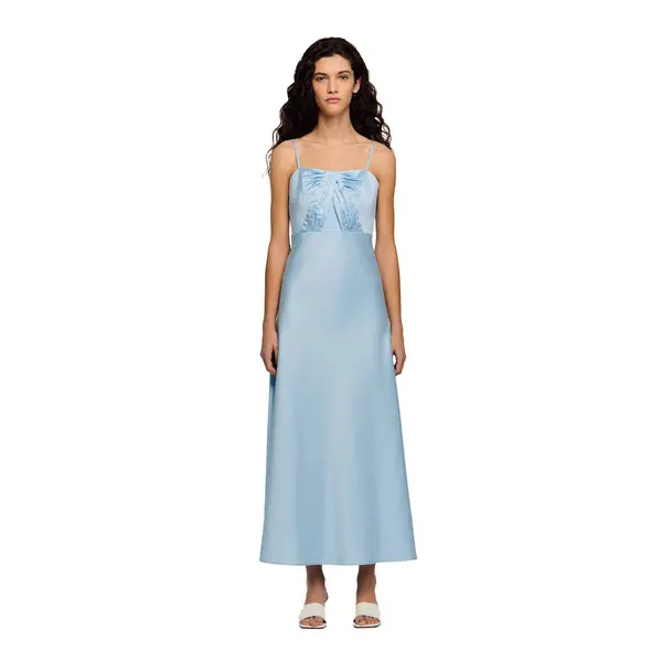 Satin-Effect Maxi Dress 2 Image
