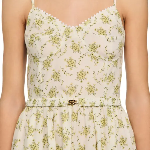 Floral Maxi Dress With Straps 2 Image