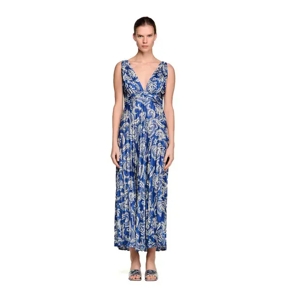 Floral Print Maxi Dress 2 Image