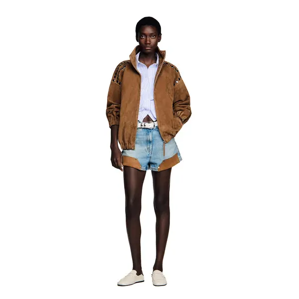 Studded Suede Jacket 1 Image