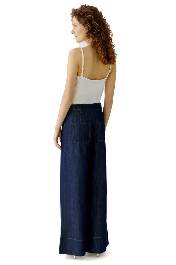 High Waisted Wide Flared Leg Jeans 2 Image