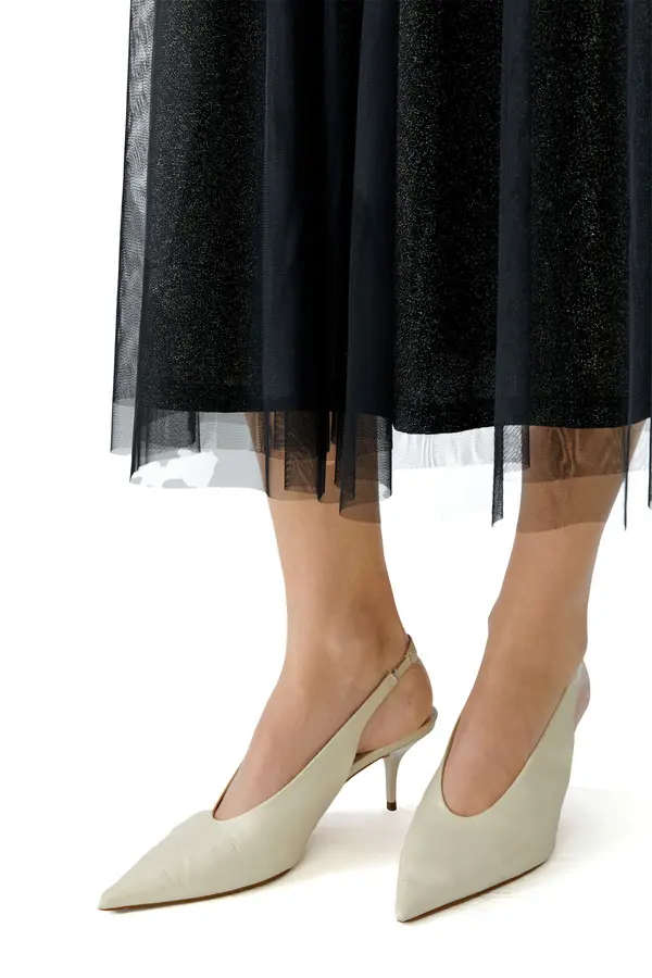 Double-layered Tulle Midi Skirt 1 Image
