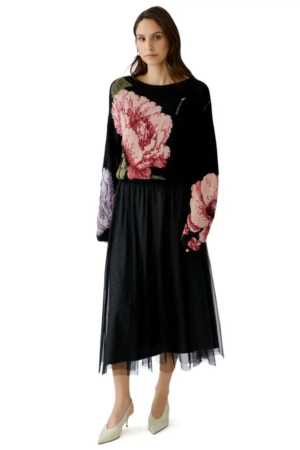 Double-layered Tulle Midi Skirt 2 Image