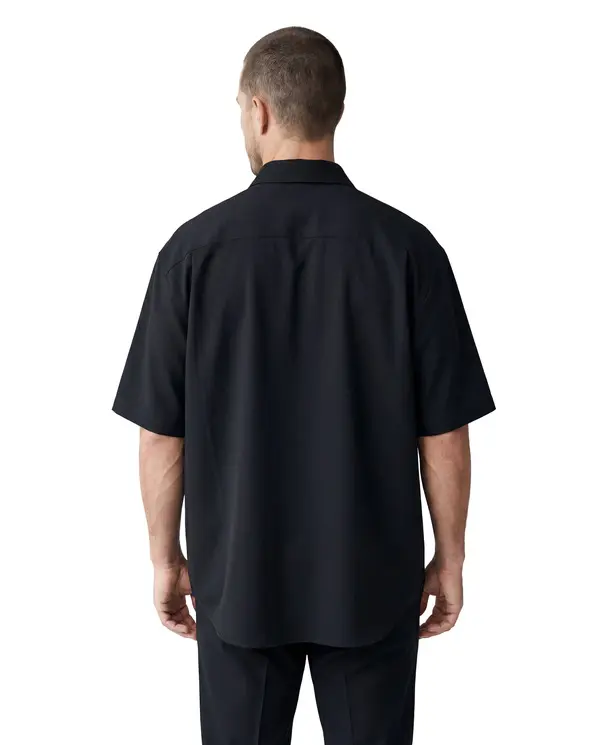 Lightweight Oversized Short-Sleeve Shirt 1 Image