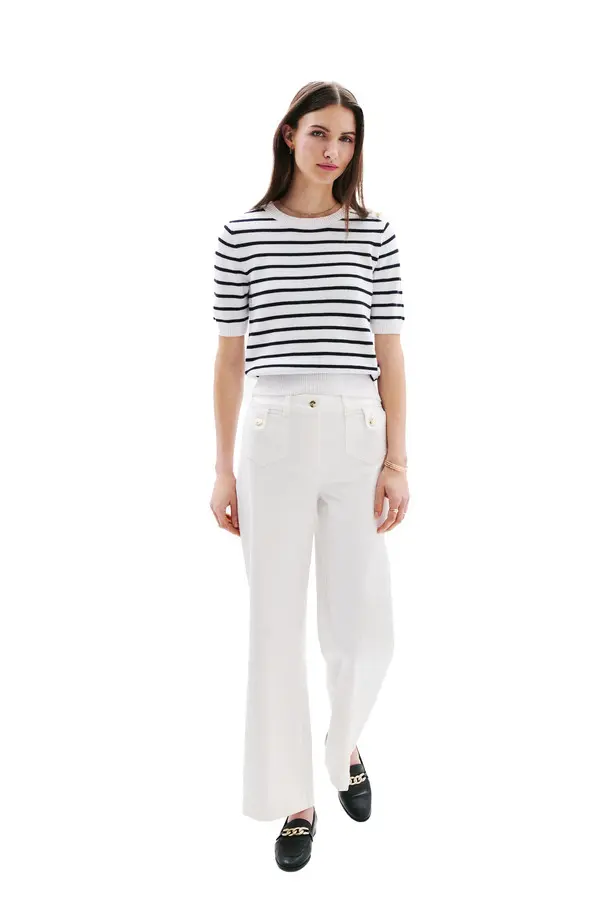 High Waisted Wide Leg Trousers 2 Image