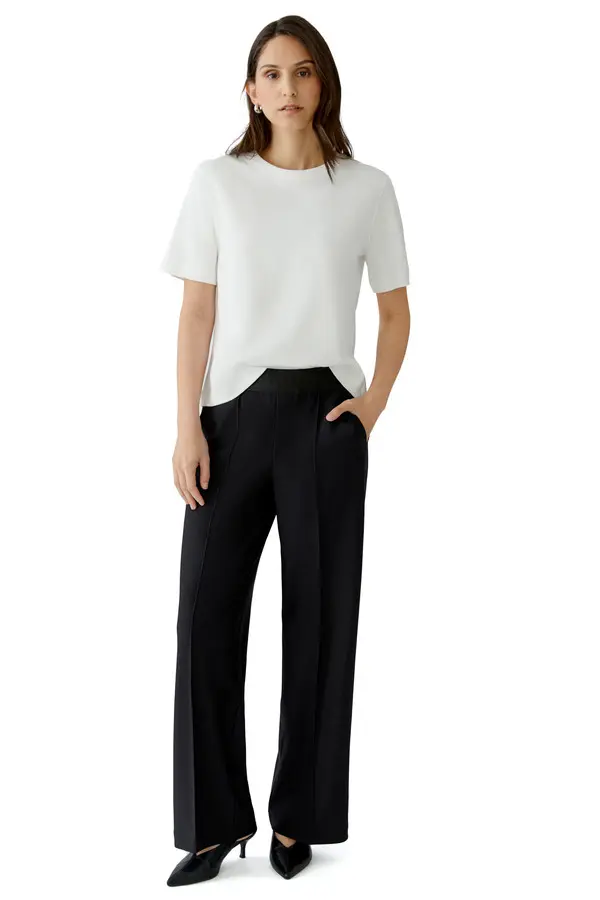 Straight Fit Mid Rise Trousers 1 Image