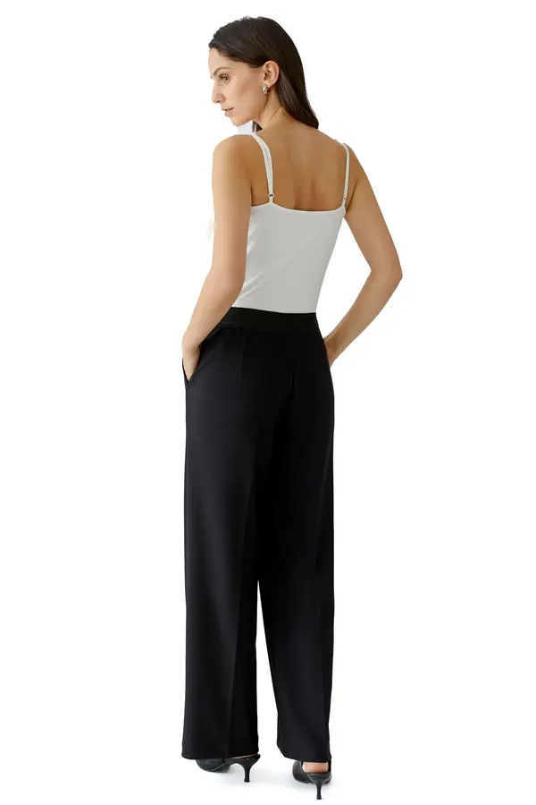 Straight Fit Mid Rise Trousers 2 Image