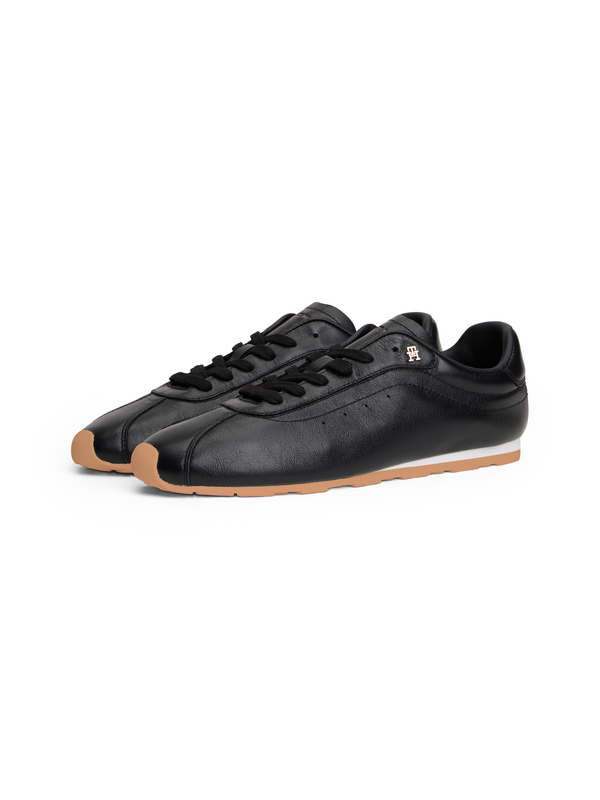 TH Monogram Low-Profile Leather Sneakers 2 Image
