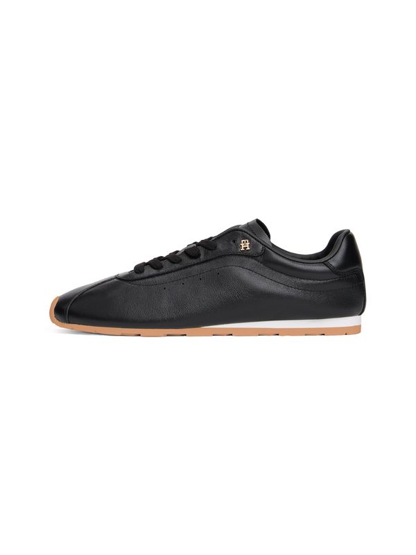 TH Monogram Low-Profile Leather Sneakers 1 Image