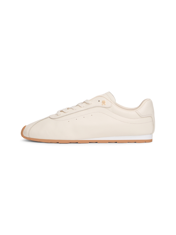 TH Monogram Low-Profile Leather Sneakers 1 Image