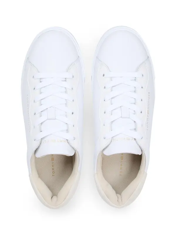 Leather Cupsole Platform Sneakers 2 Image