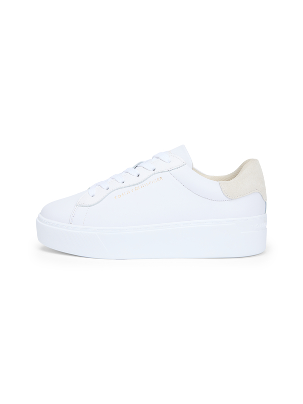 Leather Cupsole Platform Sneakers 3 Image