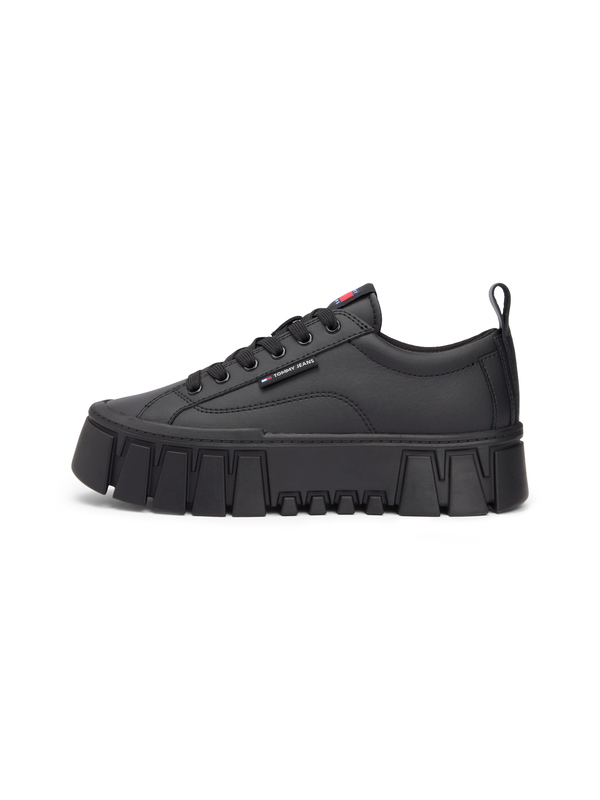 Leather Cleat Platform Sneakers  4 Image