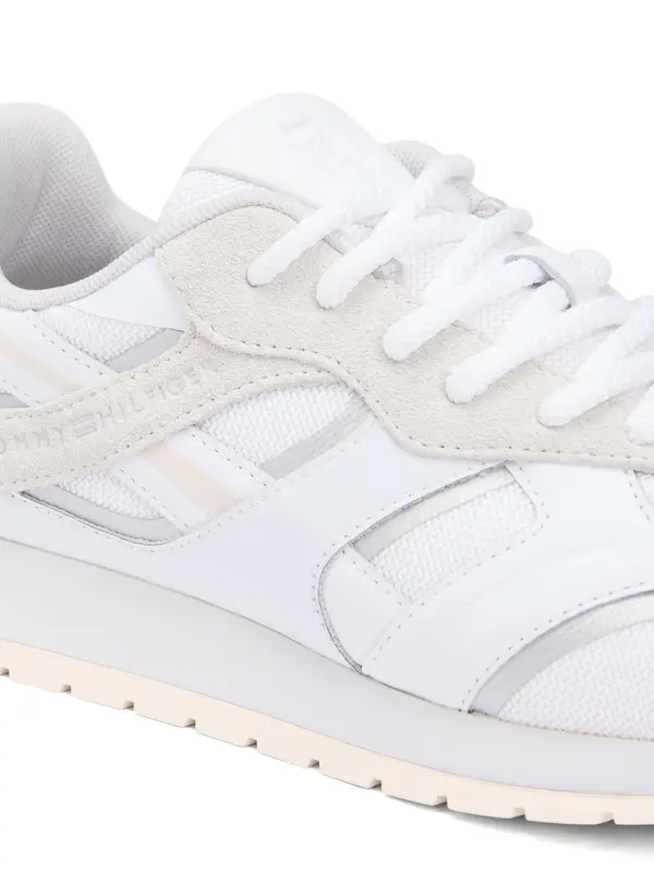 TH Monogram Leather Mixed Texture Sneakers 1 Image