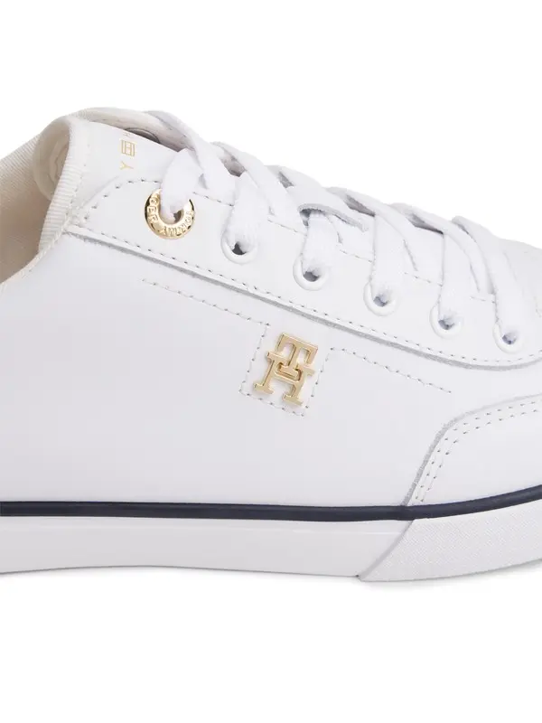 Leather TH Monogram Lace-Up Sneakers  1 Image