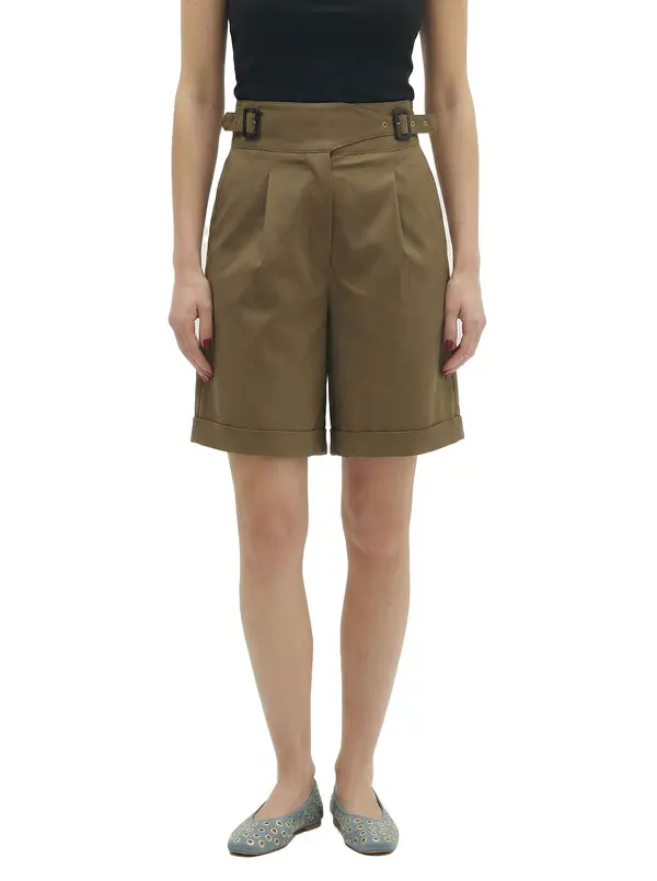Bermuda Shorts with Waist Belt 2 Image