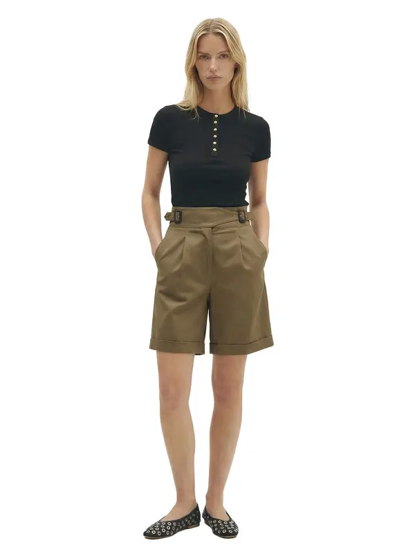 Bermuda Shorts with Waist Belt 6 Image