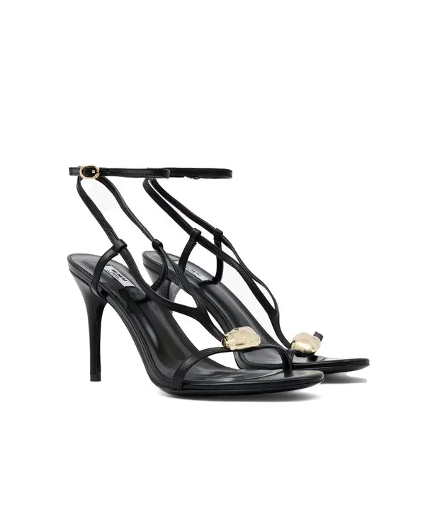 Patent Multi Strap High Heel Sandals with Buckle 2 Image