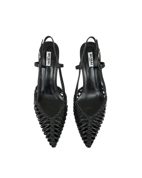 Pointed Toe Low Heel Slingback Pump 1 Image