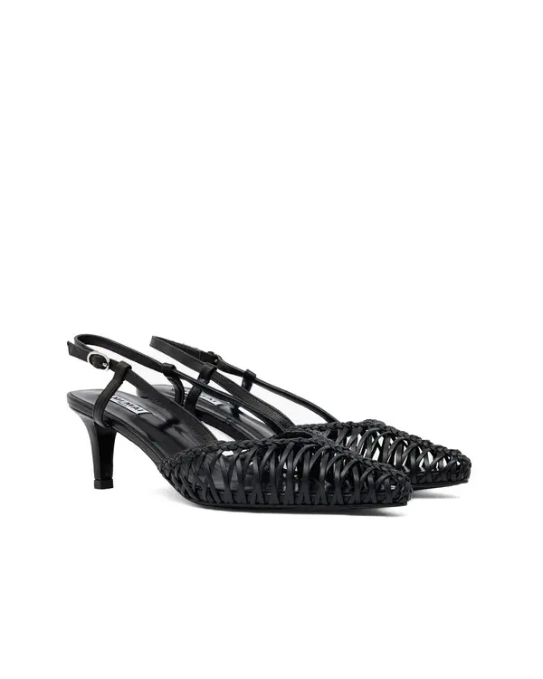 Pointed Toe Low Heel Slingback Pump 2 Image