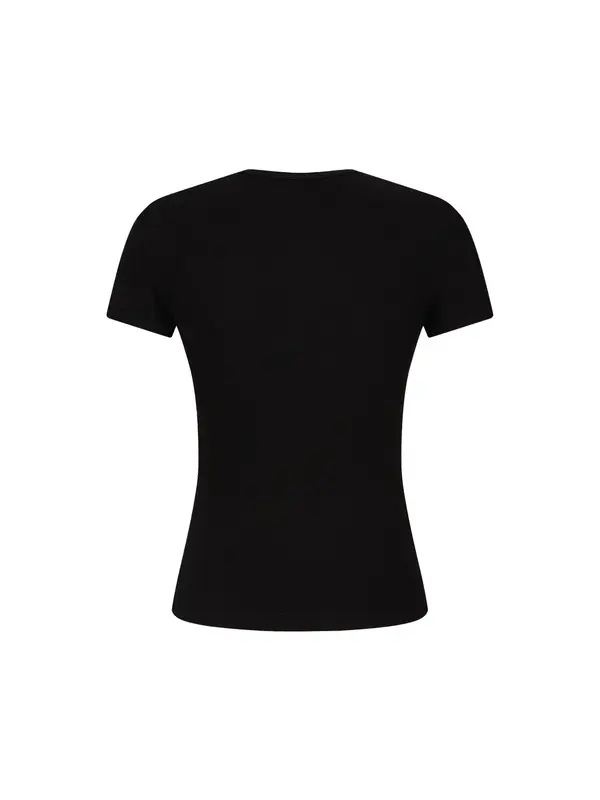 Round-Neck T-Shirt with Buttons 1 Image