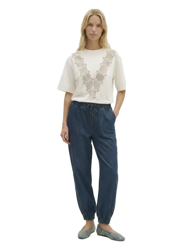 Elasticated Waist Baggy Jeans 4 Image