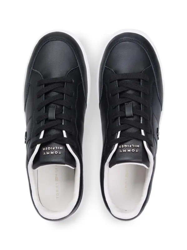 TH Monogram Leather Court Trainers 2 Image