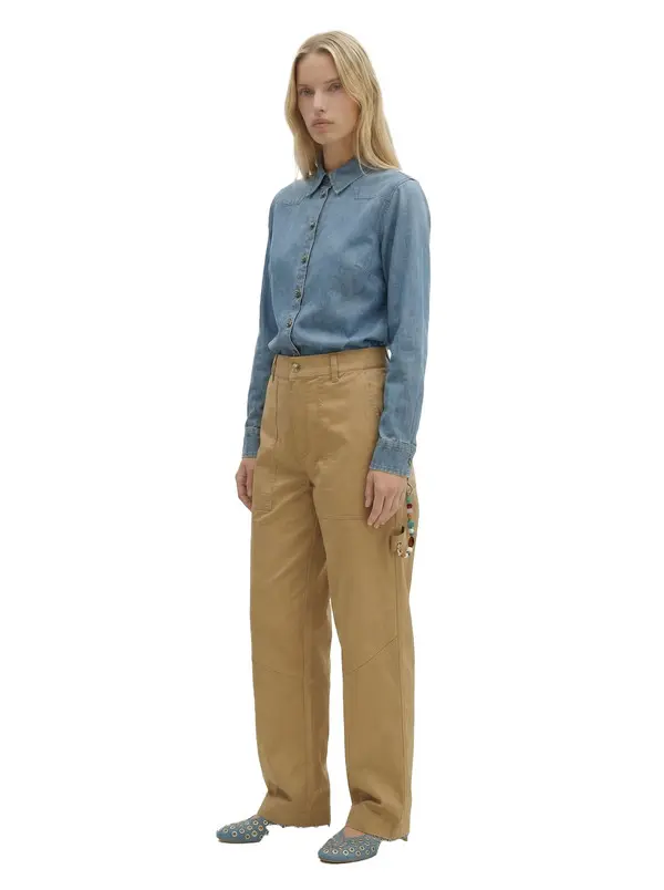 Cargo Pants With Chain And Beads 4 Image