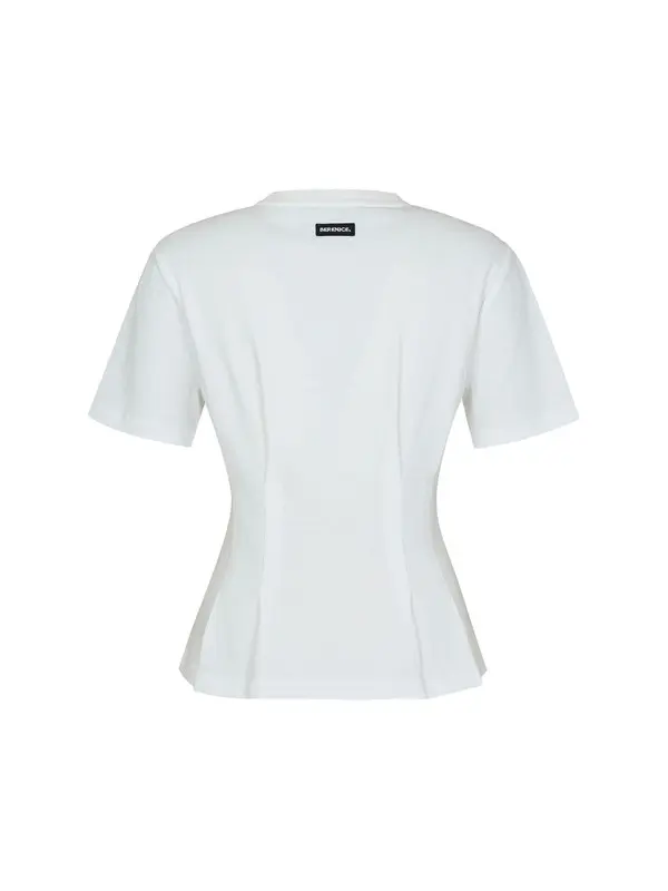 Fitted Waist Short Sleeve T-Shirt 1 Image