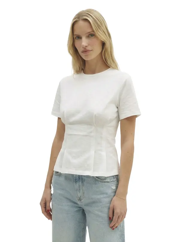 Fitted Waist Short Sleeve T-Shirt 3 Image