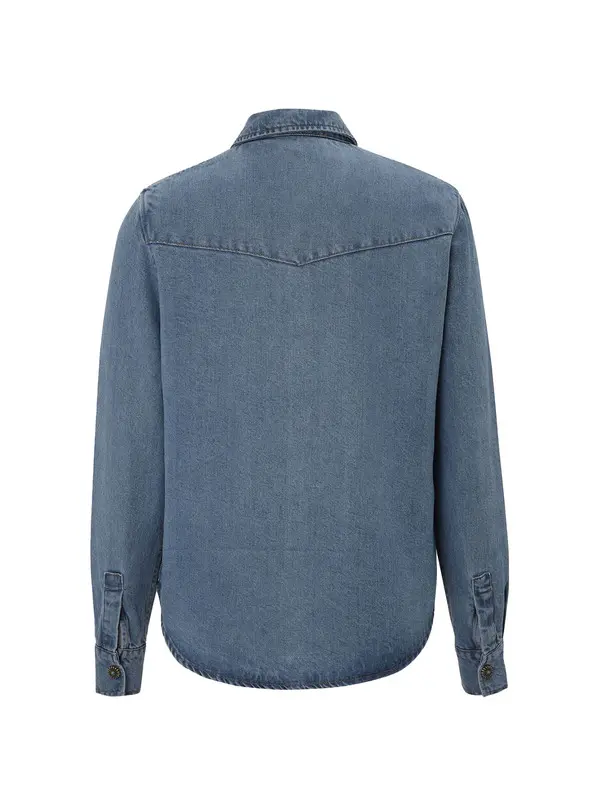 Long-Sleeve Shirt With Flower Buttons 1 Image