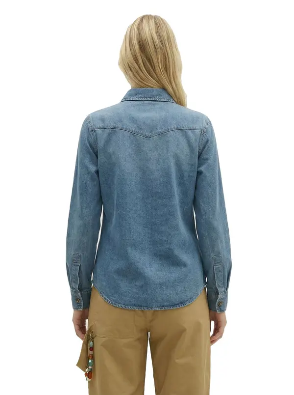 Long-Sleeve Shirt With Flower Buttons 4 Image