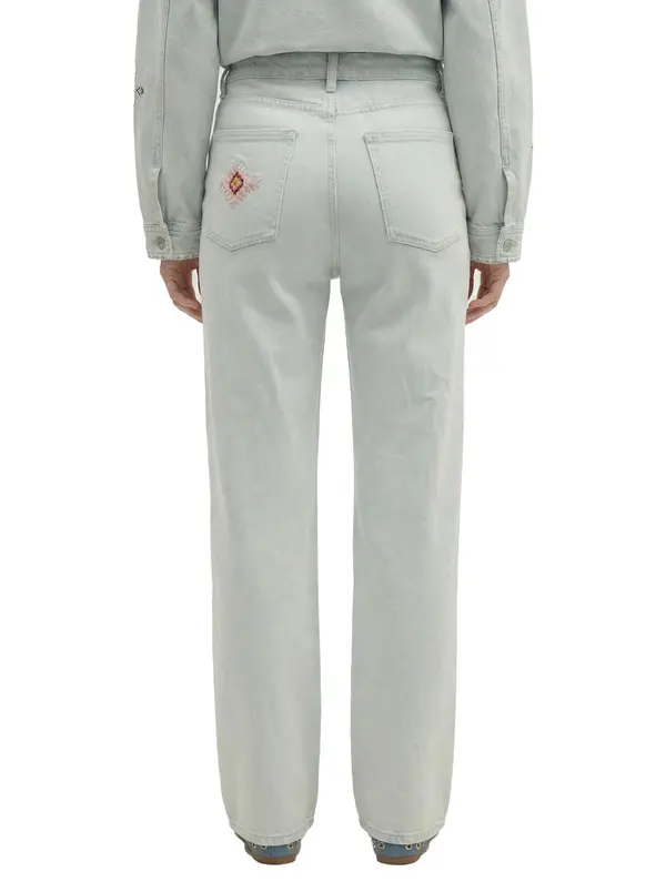 Straight Jeans With Embroidery 3 Image