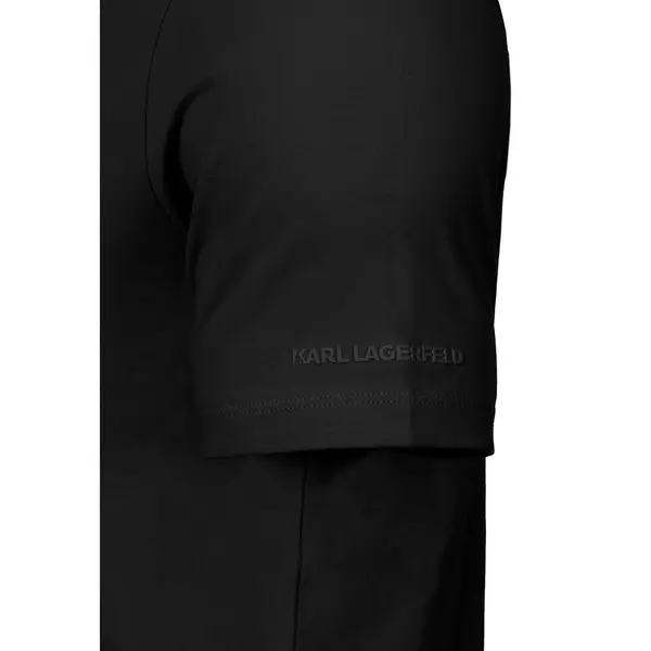 Cotton T-shirt with Tonal Liquid-Effect Branding 1 Image