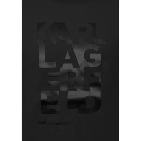 Cotton T-shirt with Tonal Liquid-Effect Branding 3 Image