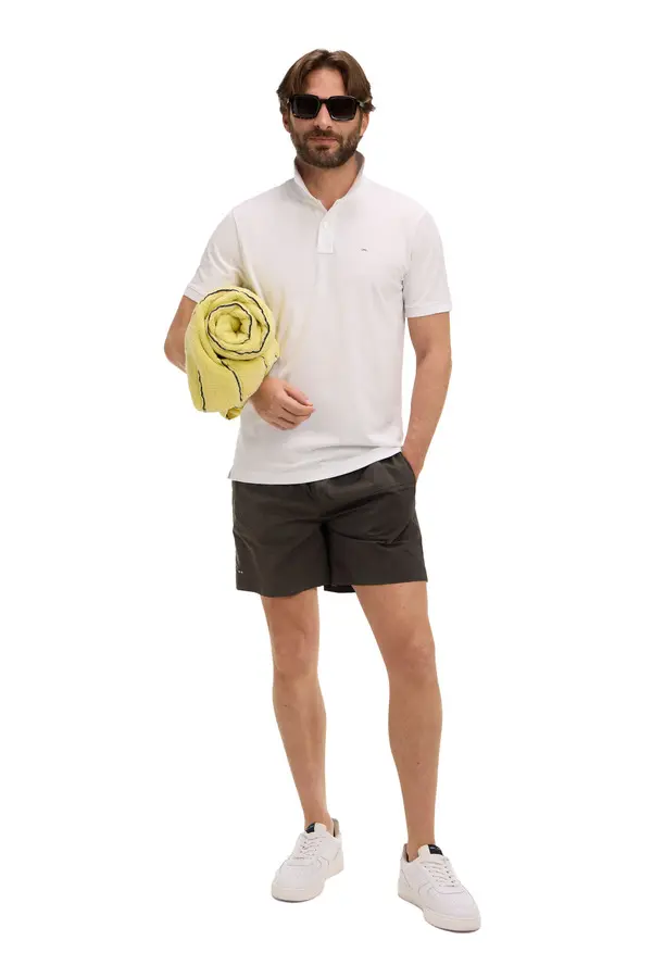 Two Tone Panelled Swim Shorts 2 Image