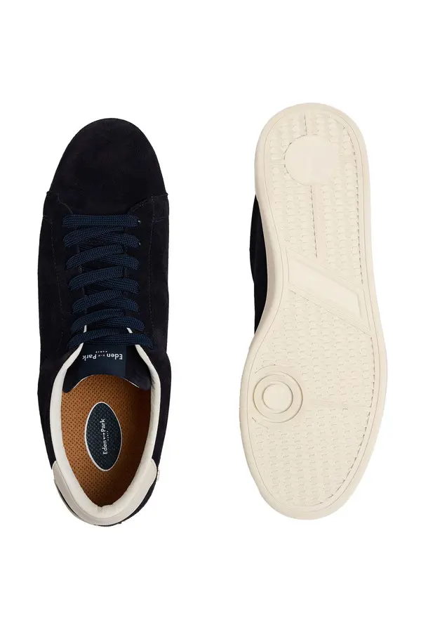 Suede Leather Lace Up Sneakers 2 Image