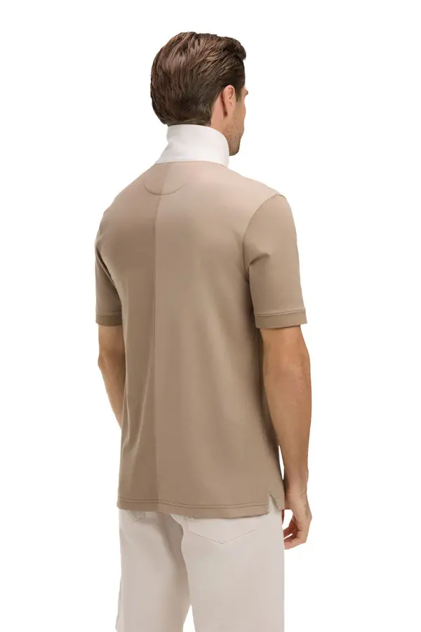 Cotton Short-Sleeve T-Shirt With Vertical Panels 2 Image