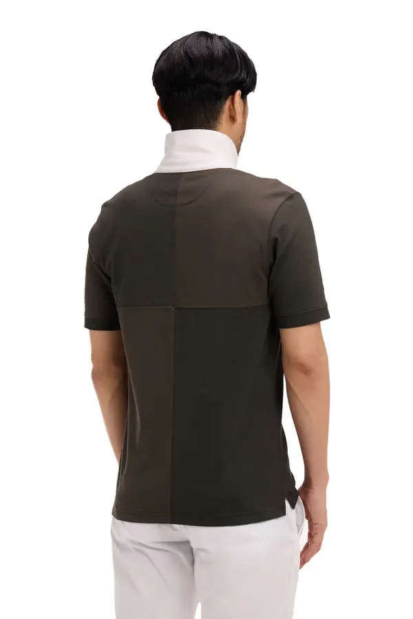 Regular Fit Panelled Cotton Short-Sleeve T-Shirt 2 Image