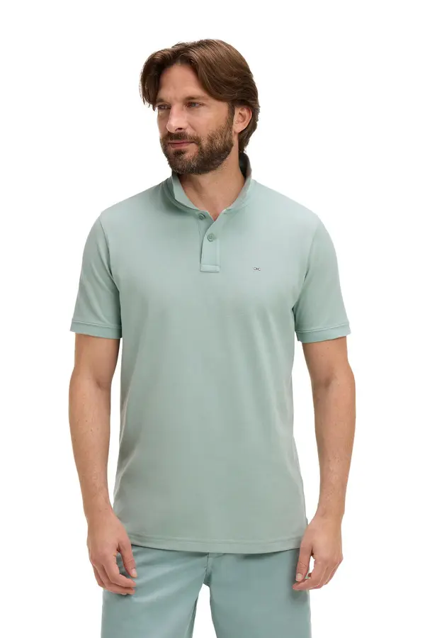 Regular Fit Cotton Short-Sleeve Polo  1 Image