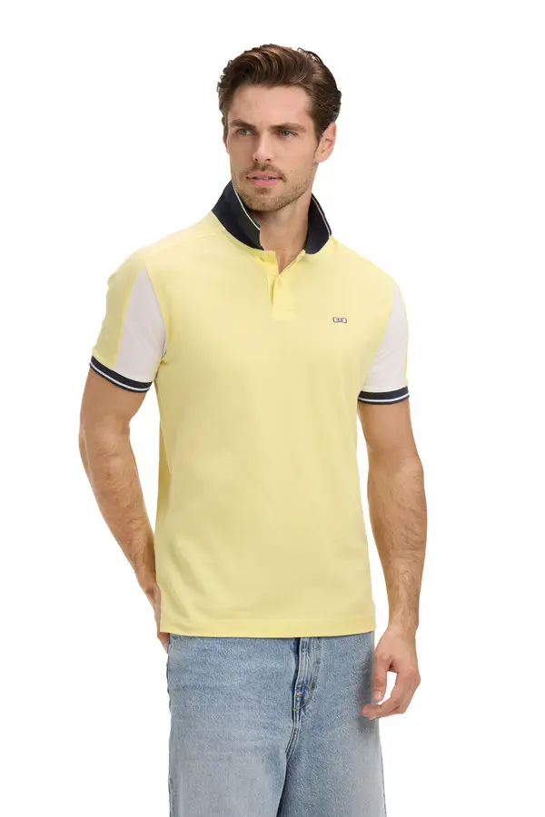 Regular Fit Embroidered Cotton Short-Sleeve Polo  1 Image