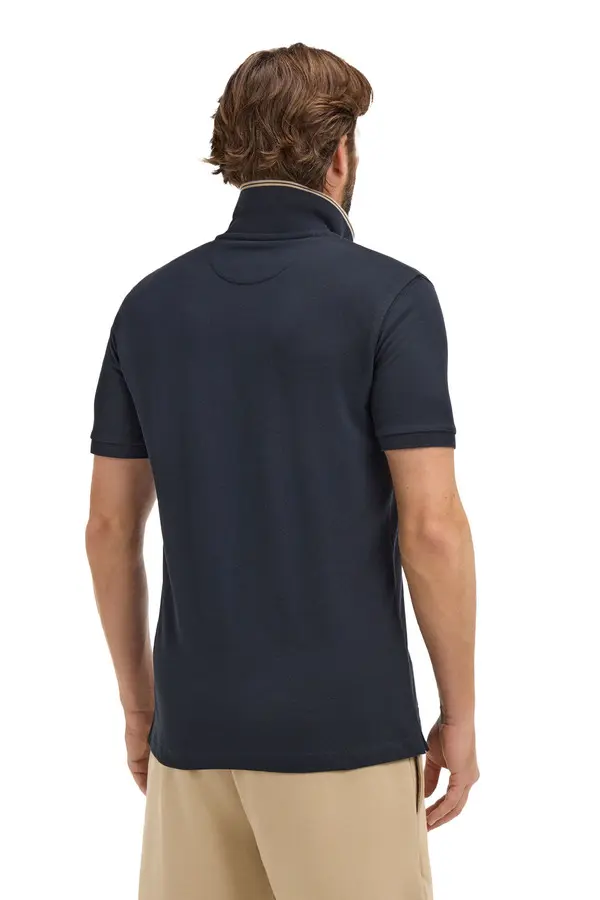 Cotton Piqué Short-Sleeve Polo With EP Crest 2 Image