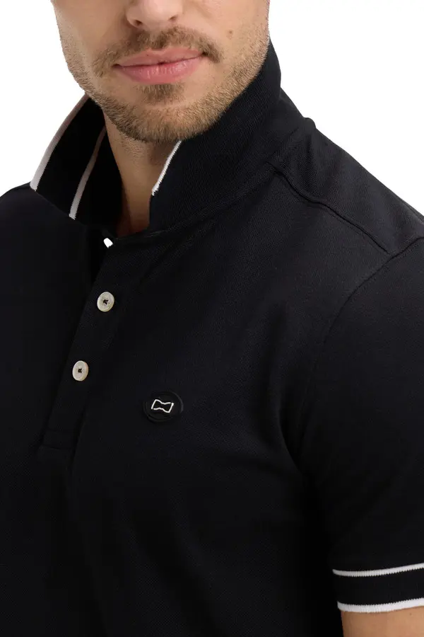 Cotton Piqué Short-Sleeve Polo 2 Image