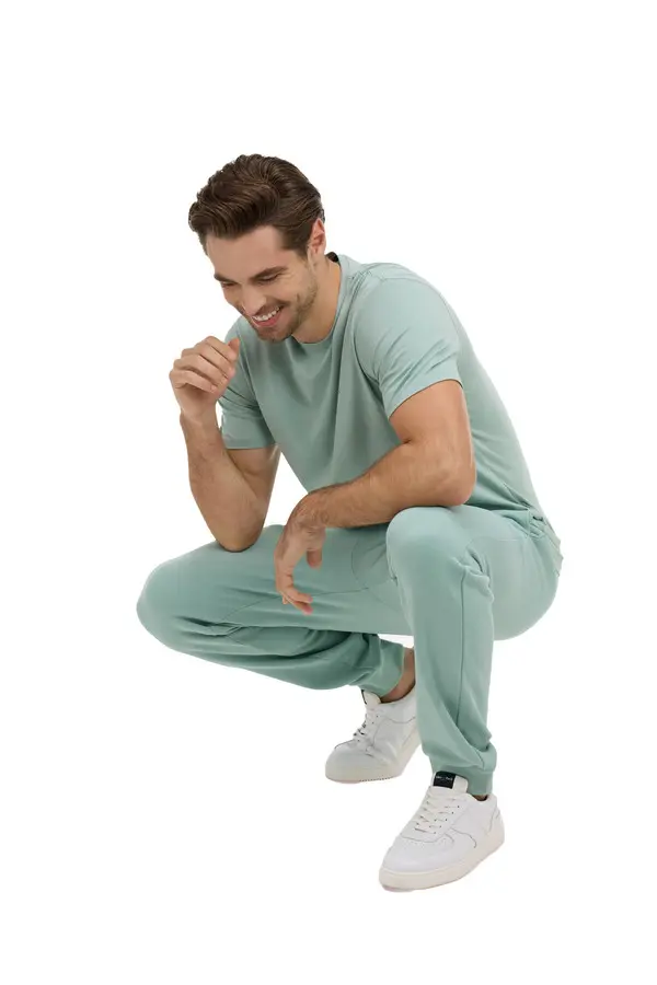 Regular Fit Short-Sleeve Pima Cotton T-Shirt  3 Image