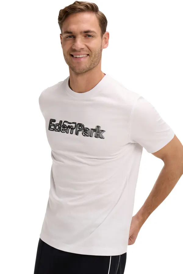 Regular Fit Cottoon Short-Sleeve Printed T-Shirt  3 Image