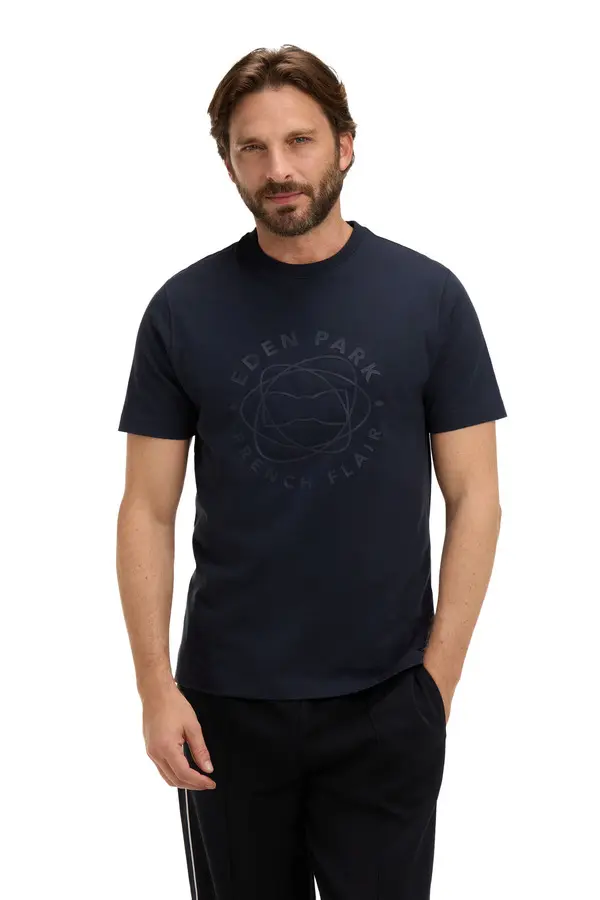 Regular Fit Short-Sleeve Printed Cotton T-Shirt 1 Image